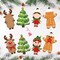 Christmas Ornament Crafts for Kids - Make Your Own Ornament Kit with Christmas Craft Stickers, Ornament Making Kit for Kids Holiday Xmas Classroom Party Favors, 36 Pack